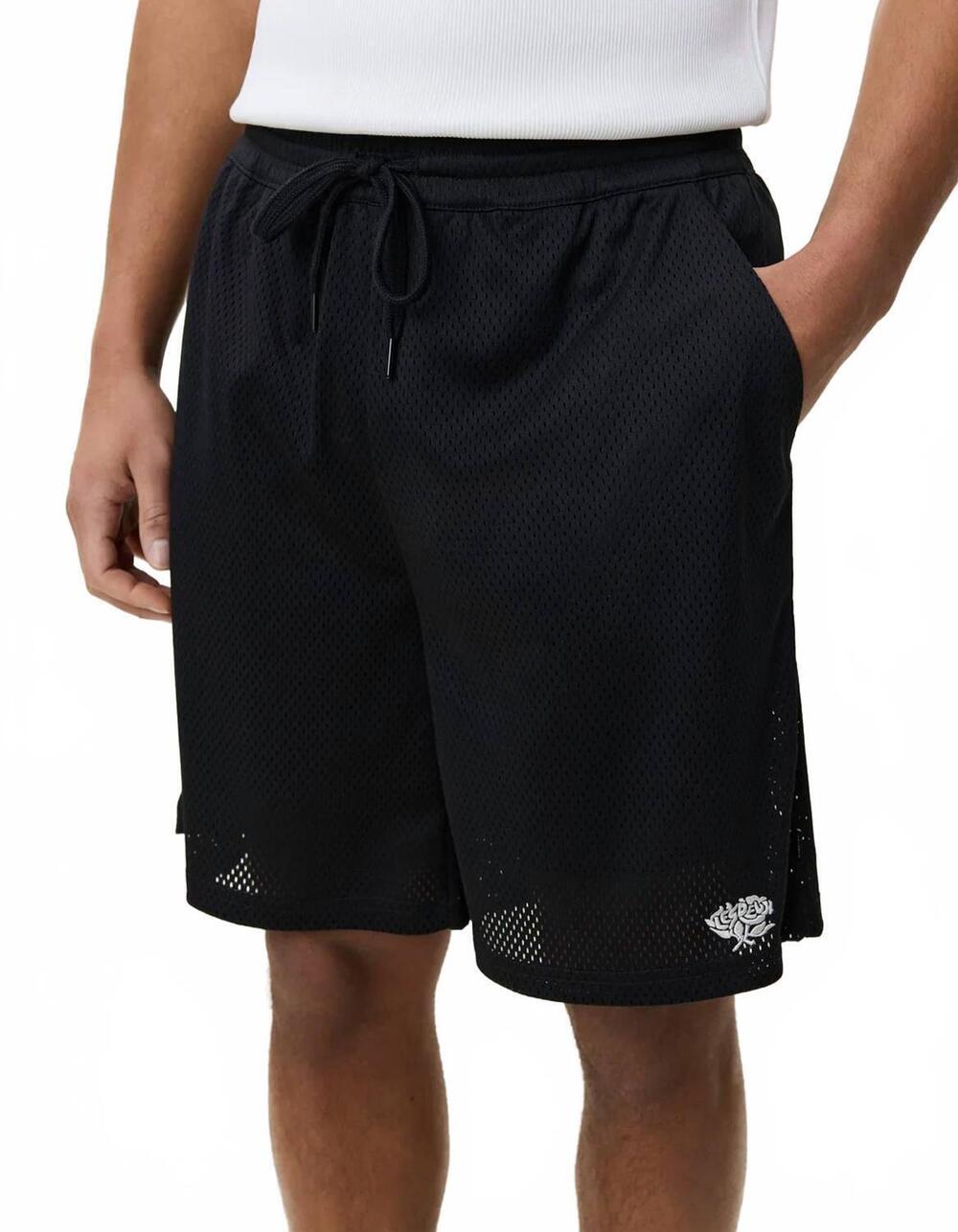 NEW LES DEUX mesh shorts in black